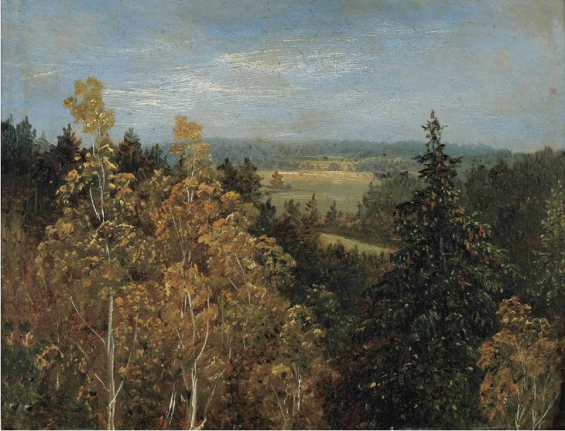 Carl Gustav Carus Blick uber eine Waldlandschaft oil painting image